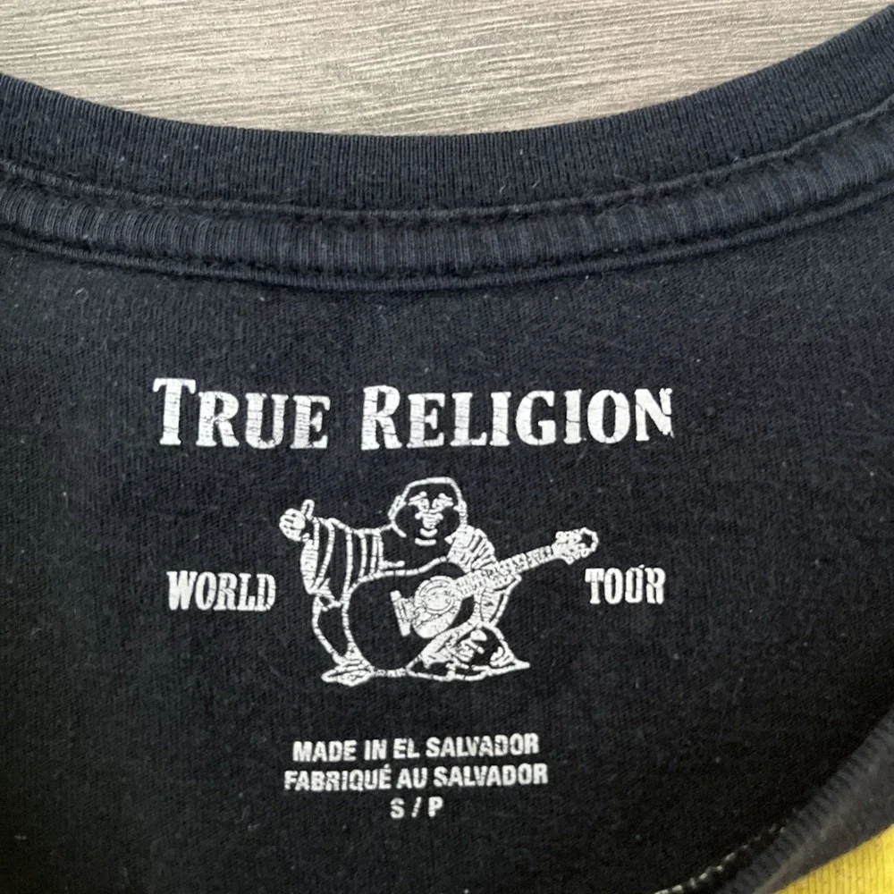 True Religion Mens S T Shirt Short Sleeve Multicolor Sunset LA Graphic